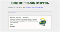 Desktop Screenshot of bishopelmsmotel.com