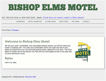 Tablet Screenshot of bishopelmsmotel.com